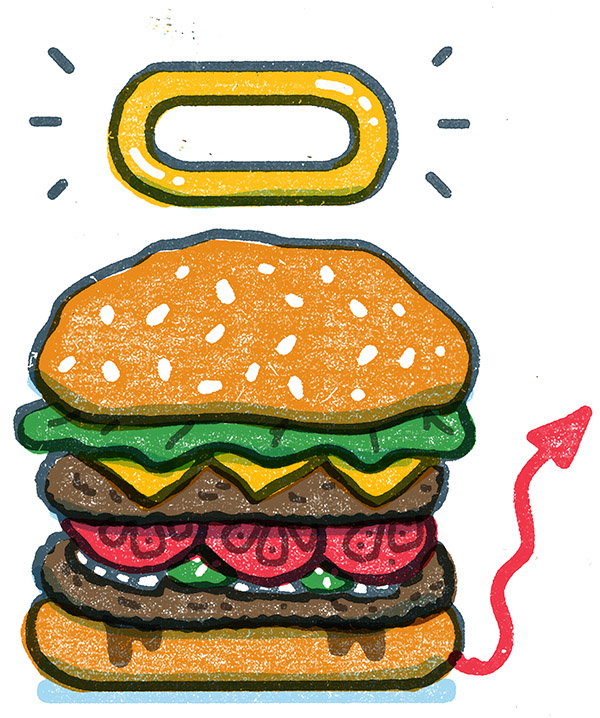 The burger as fetish