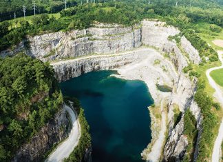 A drone’s eye view of Bellwood Quarry Bellwood Quarry