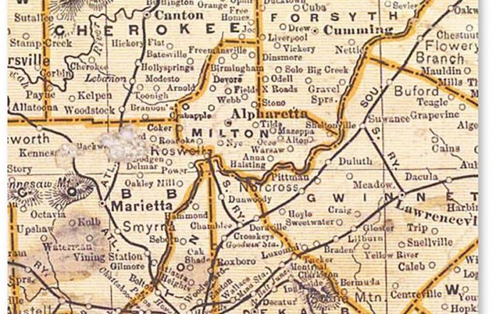milton-county-map
