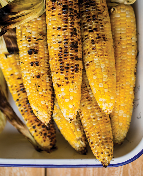 Wade grilled corn