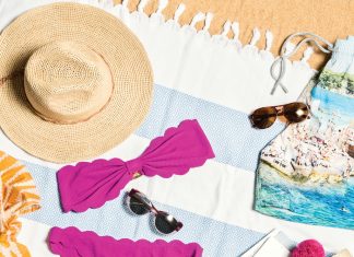 11 bright beach bag essentials Beach bag essentials