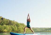 It’s summer! Stay cool (and fit) with these water-based workouts Stand-Up Paddle (SUP) Yoga