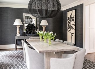 Touches of drama and hits of black: This Buckhead abode has a high-contrast edge High contrast