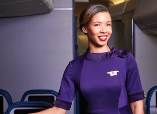 Flight Fashion: As Delta’s new (purple!) uniforms take off, a look back at each decade’s outfits