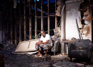 After a fire destroyed his studio, Atlanta artist Fahamu Pecou prepares to start over Fahamu Pecou fire