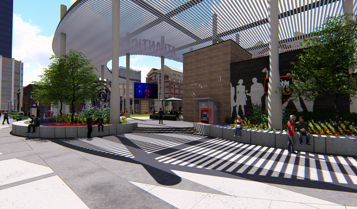 Atlantic Station Central Park Construction