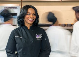 Keio Gayden gives aspiring chefs a competitive edge at a high school where most lunches are free