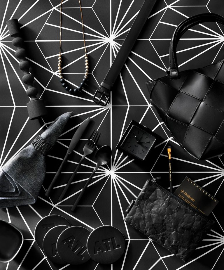 Matte black home decorations
