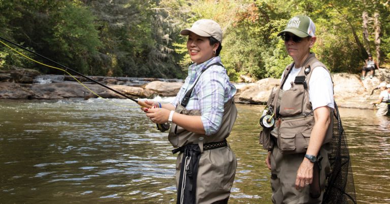 In the quiet waters of the Chestatee River, cancer survivors find peace with fly fishing