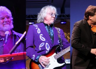 Rock meets classical as Mike Mills, Chuck Leavell, and Robert McDuffie perform songs about Georgia, for Georgia Chuck Leavell Mike Mills Robert McDuffie A Night of Georgia Music