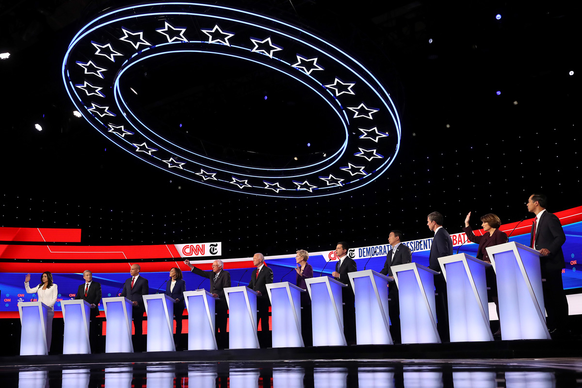 Democratic Debate Atlanta where Candidates are