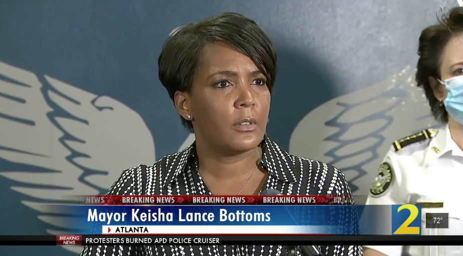 Keisha Lance Bottoms Mayor Speech Atlanta protest