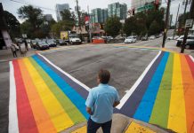A half-century of LGBTQ+ milestones in Atlanta The Rainbow crosswalk at 10th and Piedmont