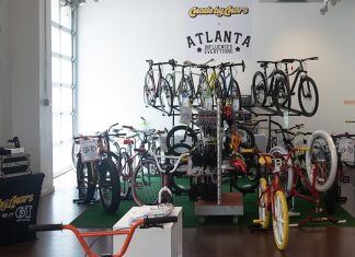 With colorful, custom bikes and live DJs, Made by Mars pop-up shop is not “your dad’s garage” Made by Mars bike pop-up Atlantic Station