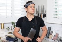 Michael Behn will make your dull kitchen knives crazy sharp Moshi Moshi knife sharpening
