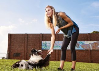 Animal wrangler Jamie Stimach