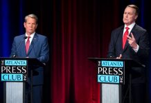 Toting tired election fraud conspiracies, Republican candidates angle for Governor Kemp’s seat at debate Atlanta Press Club Republican gubernatorial primary debate