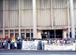 Anita Bryant Protest at National Teenager Pageant, August 19, 1977