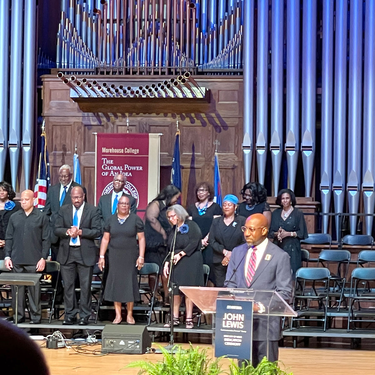 John Lewis, an avid stamp collector, honored with his own USPS forever stamp during an emotional Atlanta ceremony