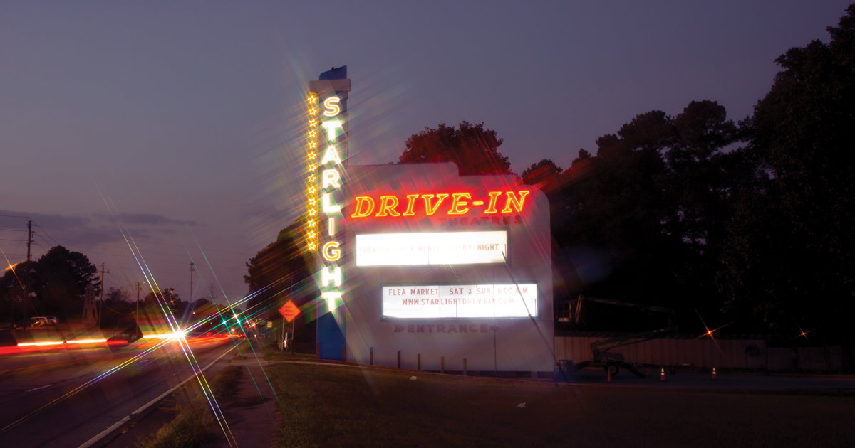 Starlight Drive-In sign