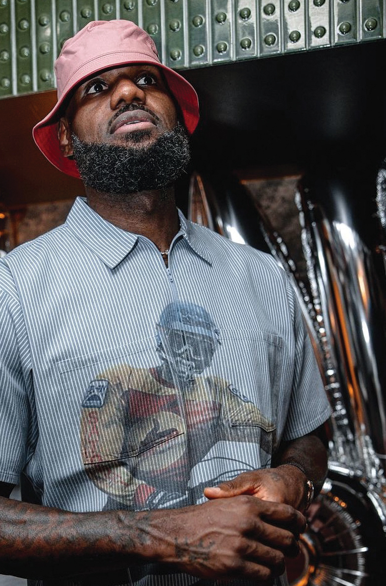 LeBron James of the Los Angeles Lakers wears a Keith James bucket hat. Finishing touches on a wool fedora include ribbon trim and signature logo pin.