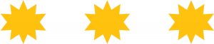Three gold stars