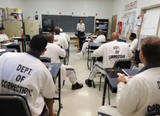 Inside an Atlanta prison classroom, inmates receive college credits and the rarest commodity of all: Hope a classroom of inmates sit and listen