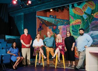Atlanta arts organizations are running on empty From left to right: Georgians for the Arts’ Waduda Muhammad; Mack Headrick, managing director of 7 Stages; Angela Harris, executive artistic director at Dance Canvas; Horizon cofounders Jeff and Lisa Adler; Laura Flusche, executive director of Museum of Design Atlanta; Alexander Scollon, managing director for Actor’s Express