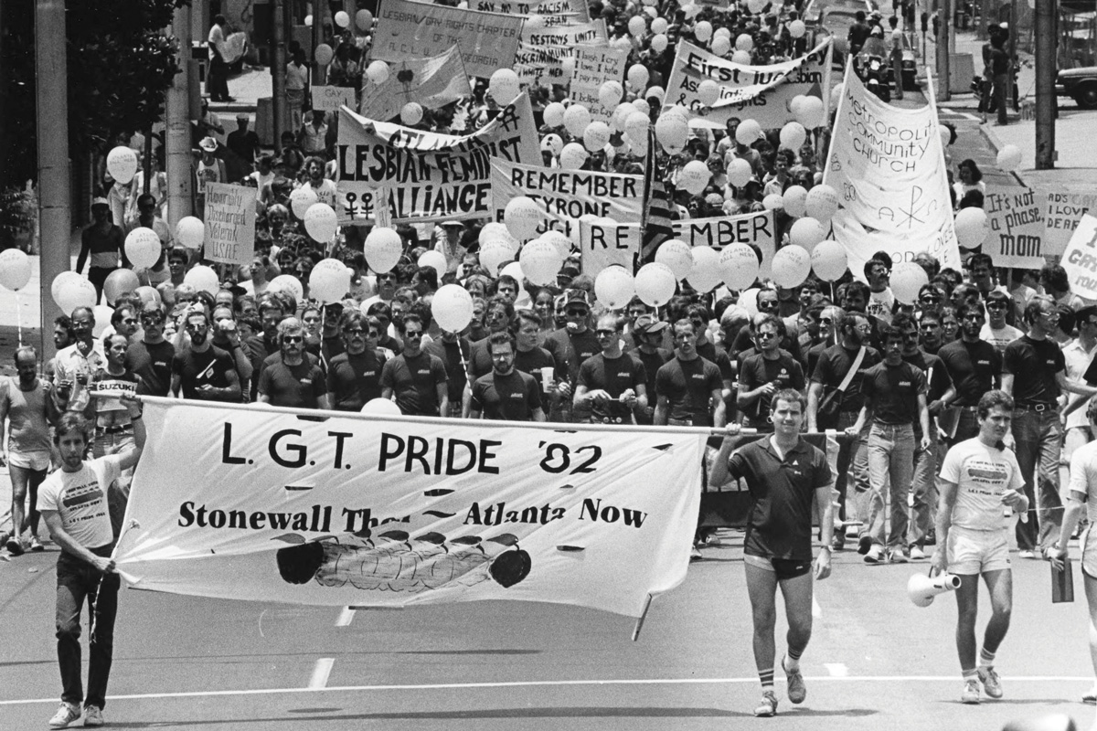 The Atlanta Pride Parade in 1982