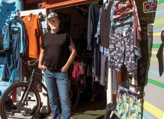 Secondwind Gear Shop has you covered from Blue Ridge to the Beltline Co-owner Jason Seagle outside his gear-packed storefront