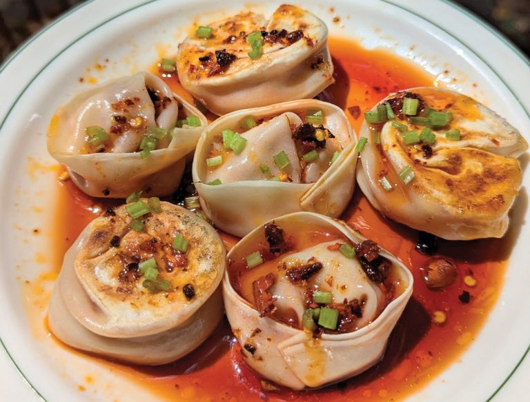 pork and vegan dumplings