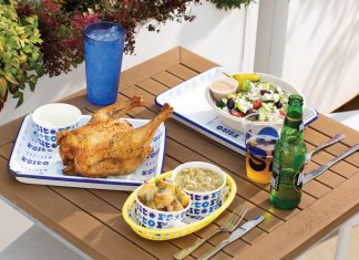 A layout of different dishes from Psitoes