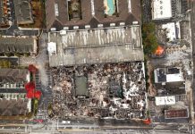 Two years after The Reserve at LaVista Walk apartment complex burned down, residents still seek answers and atonement A top-down drone view of the burned down complex