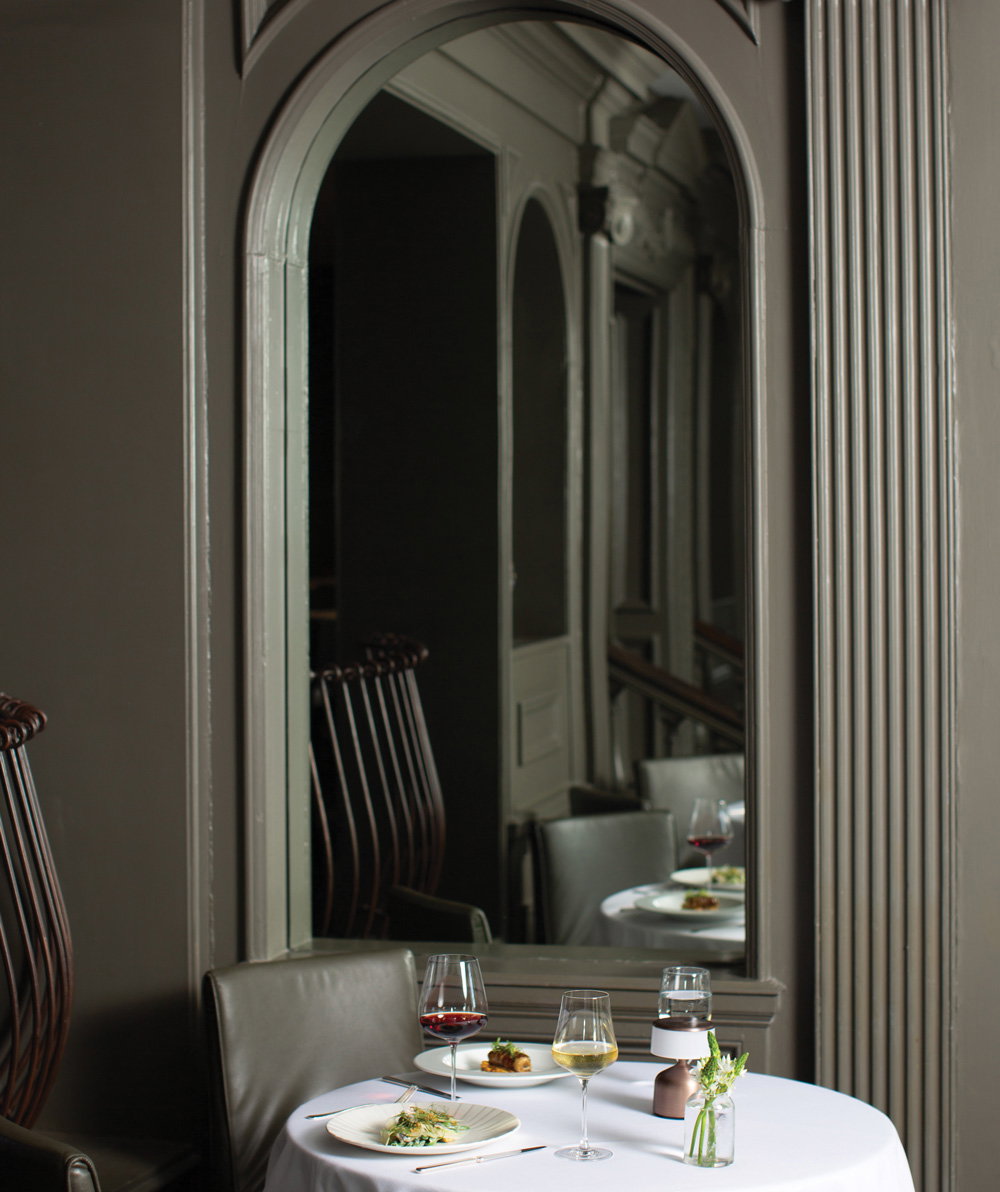 Seating in the Aria dining room