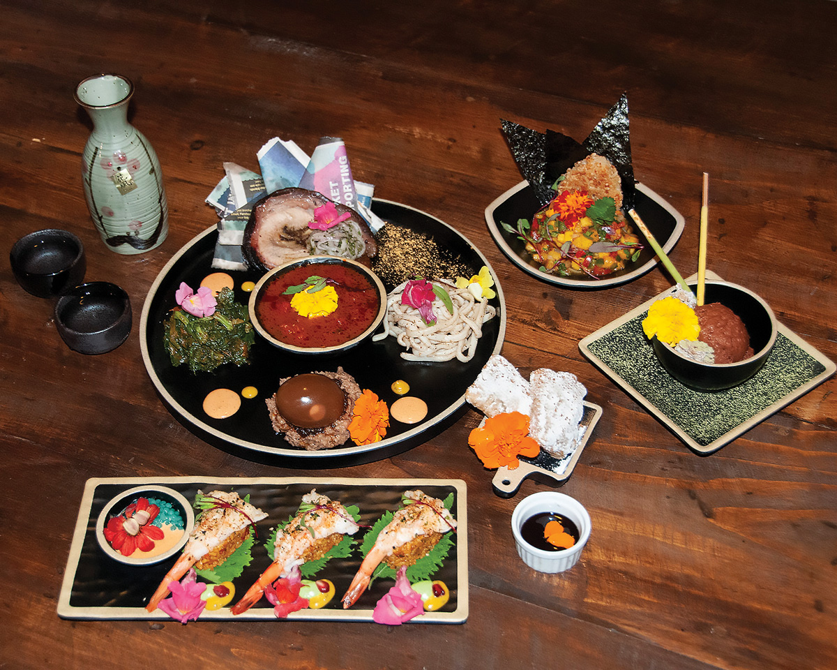 Chef Wellington Onyenwe’s fusion menu for Chow Club in January 2024 reimagined Japanese dishes using Nigerian ingredients.