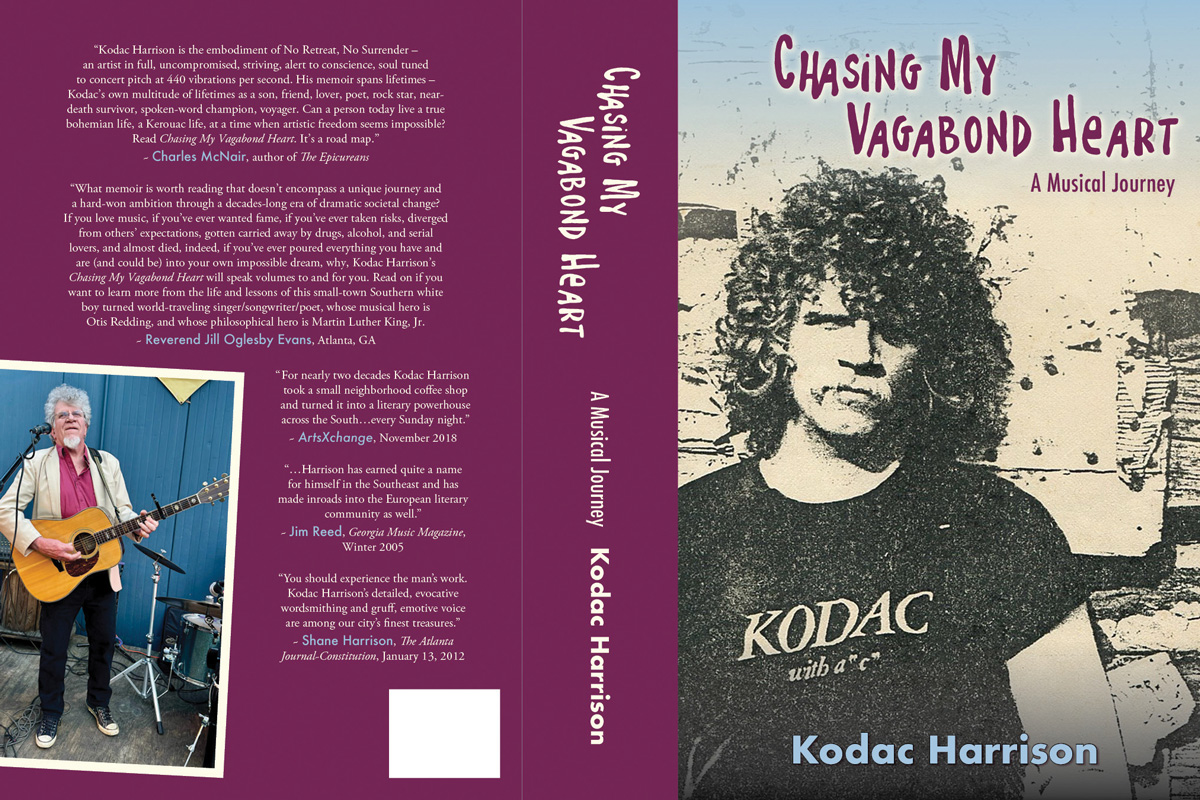 front and back cover of Harrison's new book
