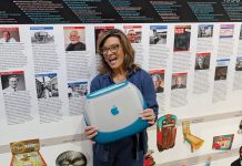 From Game Boys to AirPods: The tech we grew up with is now at Roswell’s Mimms Museum Karin Mimms with a clamshell iBook, which was released by Apple in 1999 and came in five candy-color hues