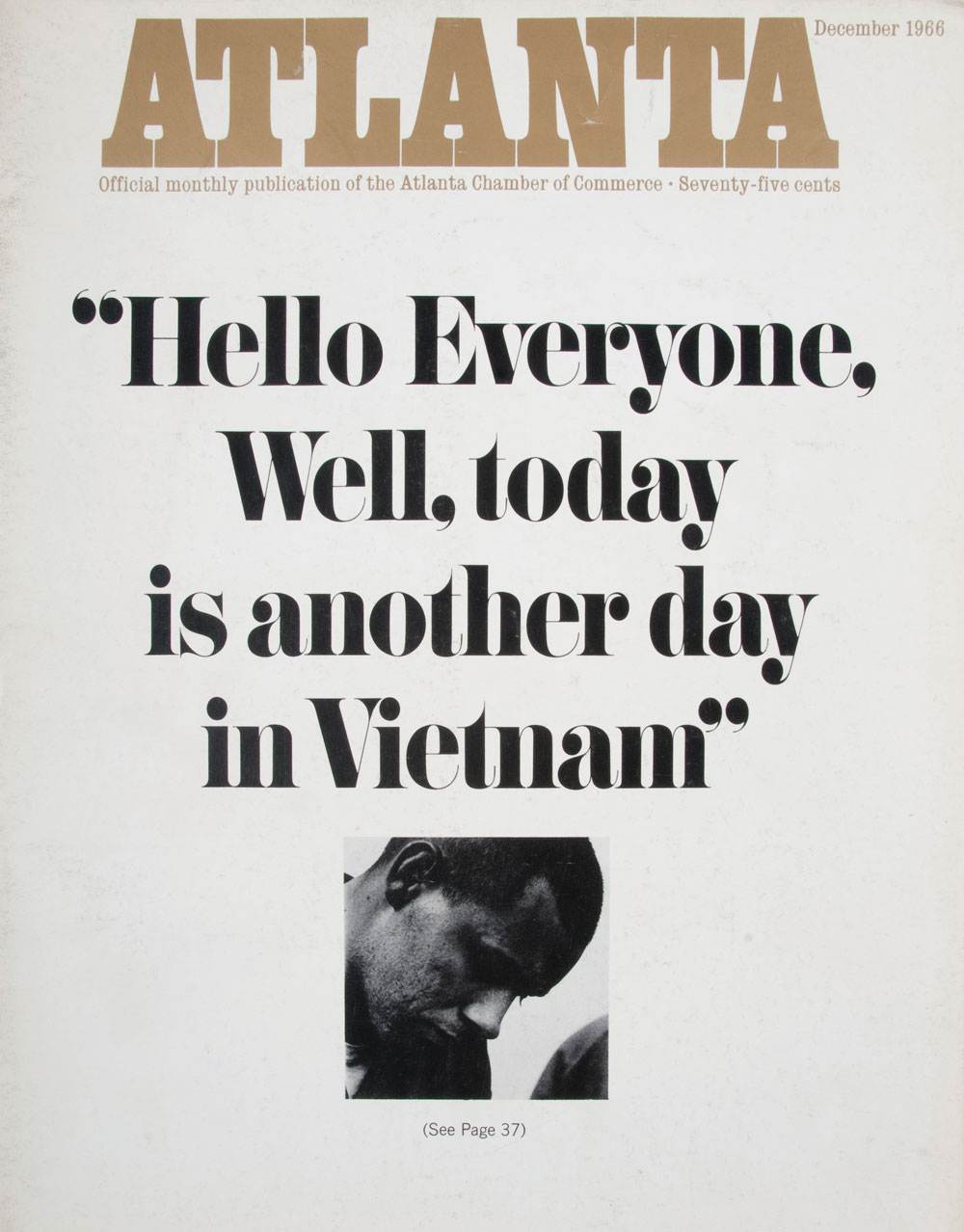 Atlanta Magazine December 1966 cover