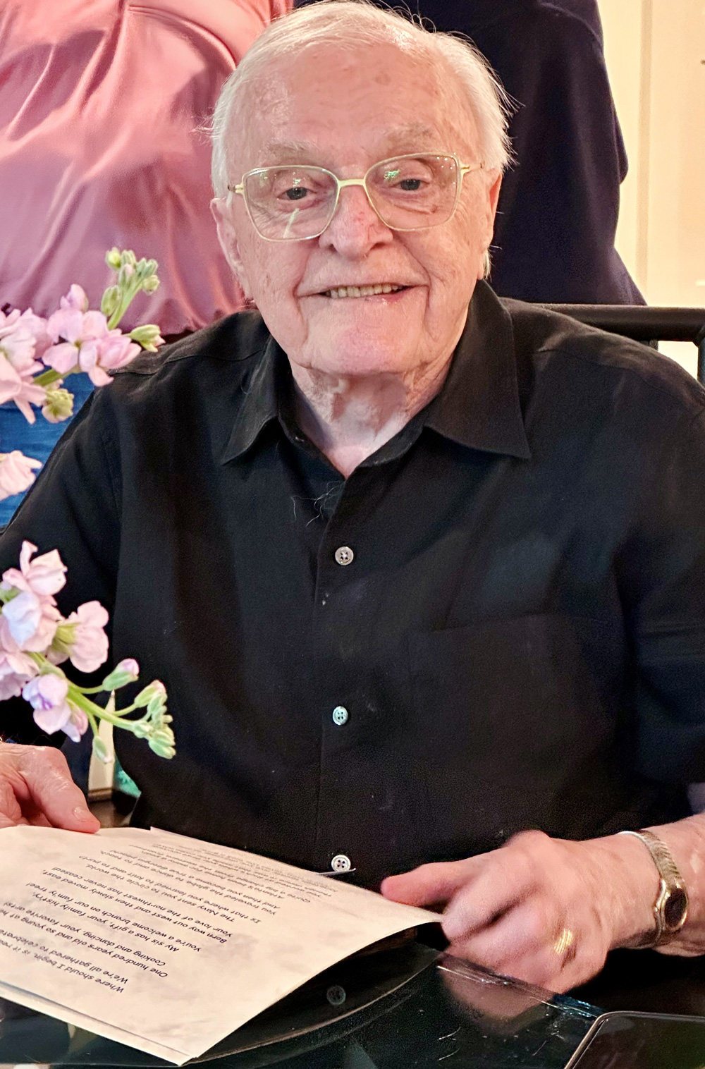 Bobby Barnett at his 100th birthday celebration with the Atlanta Ballet