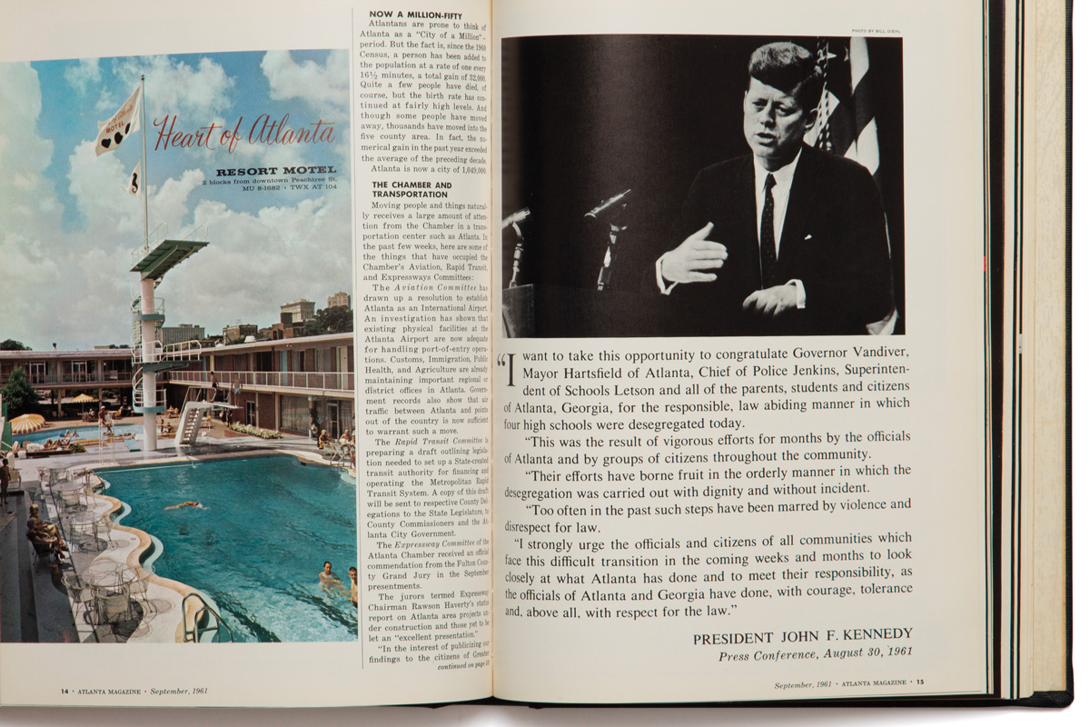 John F. Kennedy in Atlanta Magazine