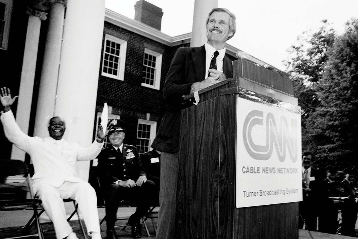Ted Turner at CNN’s 1980 Launch
