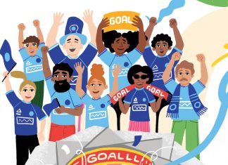 Visiting Atlanta for the World Cup? Here’s everything you need to know an illustration of multiple people of different ages enjoying the World Cup