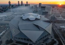 8 things you didn’t know about Mercedes-Benz Stadium an overhead shot of the stadium