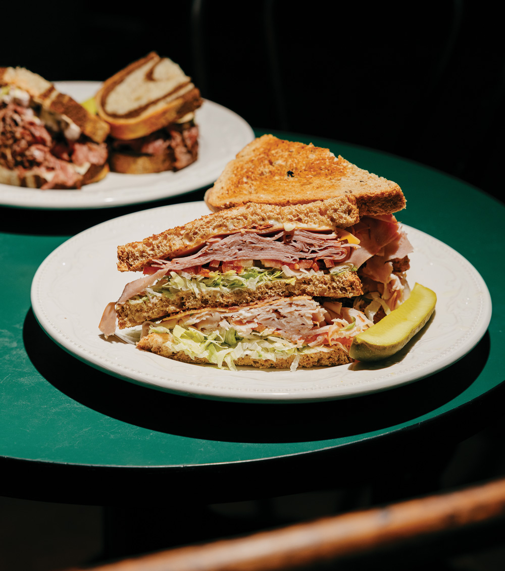 a sandwich from Reuben’s Deli