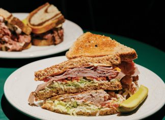a sandwich from Reuben’s Deli