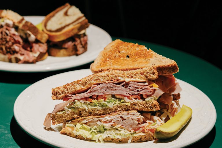 a sandwich from Reuben’s Deli