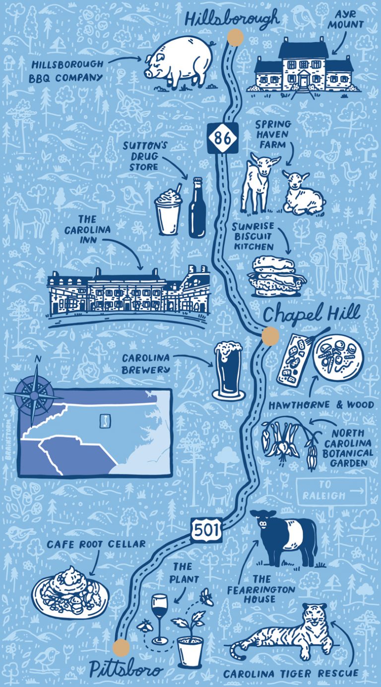 Everything you need to see, eat, and do on a central North Carolina road trip