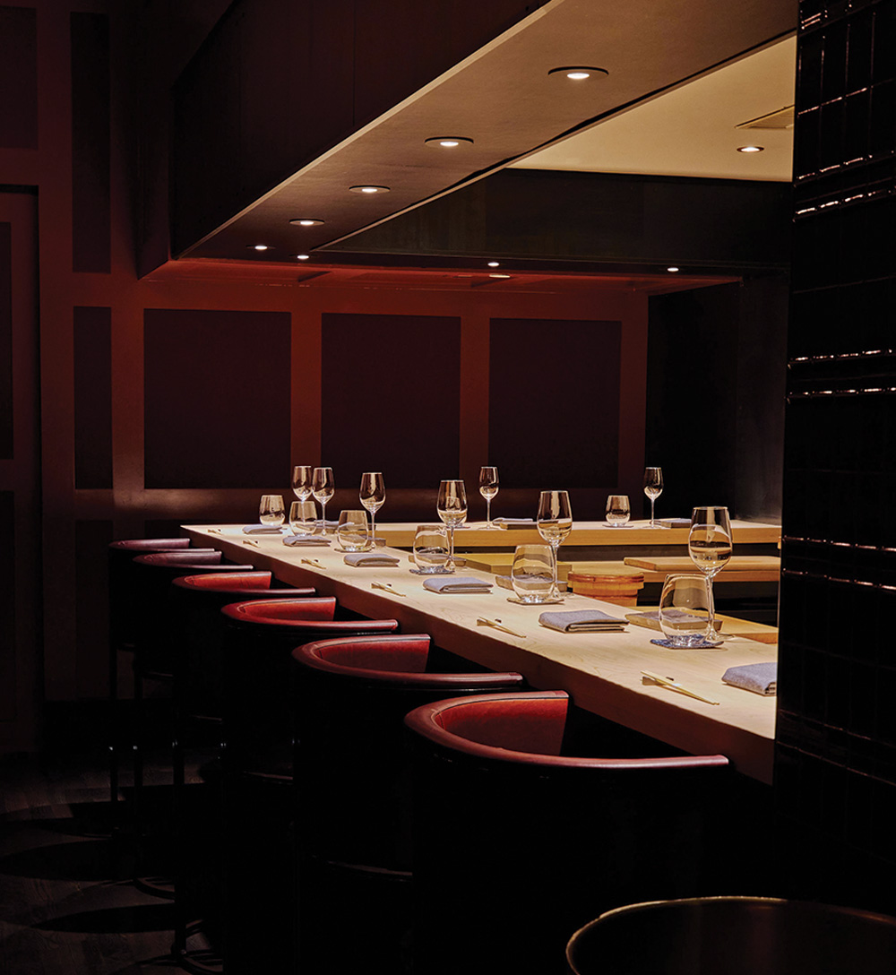 inside dining space of Mujō