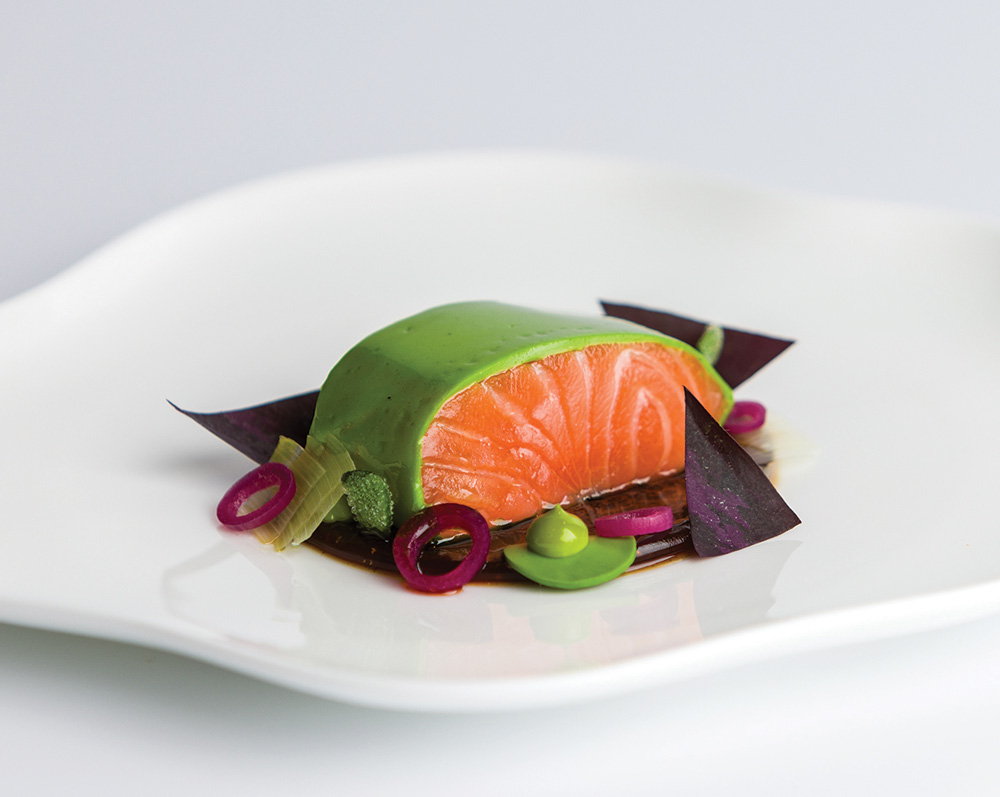 salmon dish from Atlas