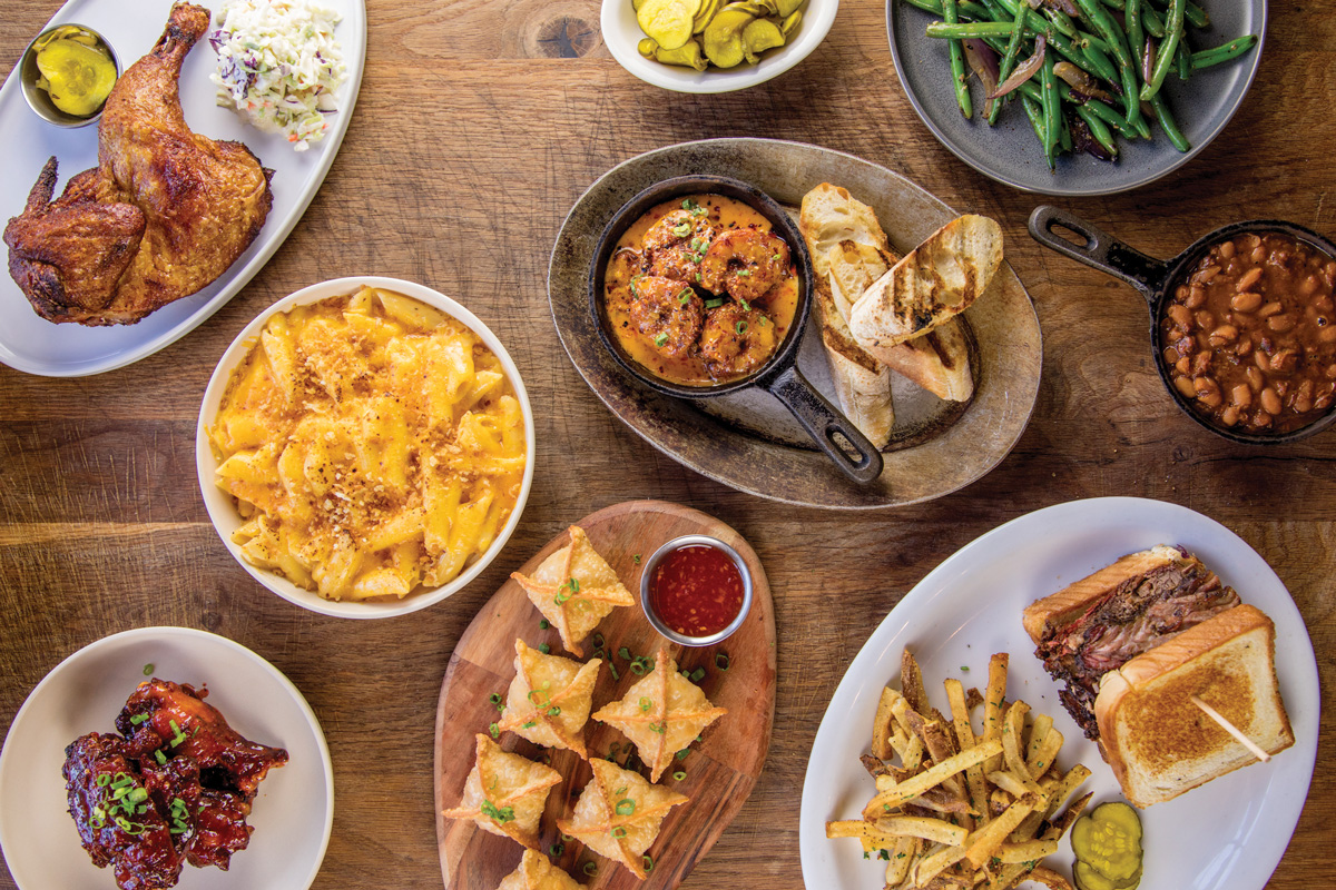 dishes from Sweet Auburn BBQ